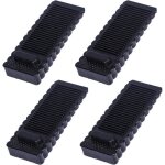 Cale porte sol caoutchouc 4 pices antidrapante bloc arrts de portes durables butee de portail bloque ...