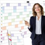 Calendrier annuel 2026 mural grand format planificateur din a1(84x60cm)le planificateur mural idal pour ...