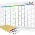 Calendrier annuel 2026 xxl ? calendrier mural ? planning annuel a1 (84 x 59 cm) planificateur mural avec ...