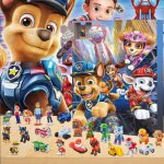 Calendrier de lavent 2025 pour enfantscalendrier de lavent paw patrol enfants 24 pices compte  rebours ...
