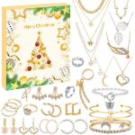 Calendrier de lavent bijoux calendrier de lavent 2024 femme 24 jours de surprises de nol calendrier ...