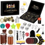 Calendrier de l avent homme 24 cadeaux cadeau pour homme calendriers de l aventdessous de verre decapsuleur ...