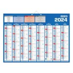 Calendrier bancaire année civile bouchut classique 16 mois 405 x 55 cm coloris bleu Calendrier bancaire année civile bouchut classique 16 mois 405 x 55 cm coloris bleu