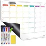 Calendrier - bloc ephemeride tableau planificateur de repas et agenda - calendrier magntique pour frigo ...