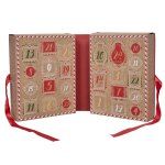 Calendrier bougie - home deco factory - gingerbread - parfum� - marron et rouge - h314 x l25 x p117 cm ...