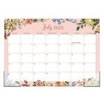 Calendrier de bureau - calendrier de table - motifs floraux - juillet 2024 à décembre 2025 - 43x305 cm ... Calendrier de bureau - calendrier de table - motifs floraux - juillet 2024 à décembre 2025 - 43x305 cm ...