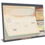 Calendrier familial 2026 esthtique organisateur aimant pour la famille avec notes planning mensuel ...