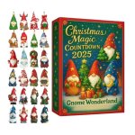 Calendrier de gnome 2025 calendrier de avent de poup�ess gnome avec 24 gnomes 2d en acrylique. calendrier ...