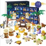 Calendrier de lavent 2025 - calendrier en briques assembl avec 24 figurines en briques