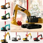 Calendrier de lavent 2025 - engins de chantier 24 d�corations de no�l pour amateurs de machinerie lourde ...