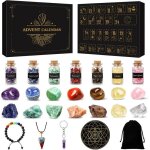 Calendrier de lavent 2025 pierre precieuse 24 pices ensemble de cristaux de gurison naturels lithothrapie ...