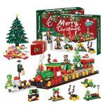 Calendrier de lavent 2025 train de nol  construire - 777 pices lego 24 cadeaux jour par jour ide ...