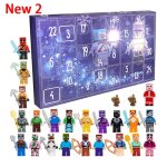 Calendrier de lavent 2025calendrier de laventcalendrier de nol sur 24 jour24 petites pixel robot blocs ...