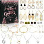 Calendrier de lavent bijoux de nol 2025 compte  rebours 24 calendrier de lavent bijoux bracelet boucles ...