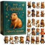 Calendrier lavent capybara 2025 avec compte rebours no�l 24 jours 24 ornements capybara uniques(acrylique ...
