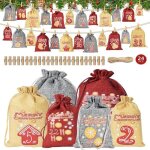 Calendrier de lavent a remplir femme homme enfant24 calendrier de lavent avec des pinces en boisde la ...