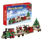 Calendrier de lavent en train de nol - jeu de construction de nol coffret surprise de 24 jours sapin ...