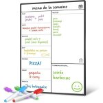 Calendrier magntique pour frigo - planifier repas familiaux listes de courses ou aide a l?tude - tableau ...