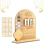 Calendrier ramadancalendrier de lavent ramadan en bois de compte � rebours de 30 jourscalendrier la�d ...