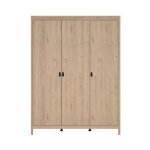 Calicosy - armoire 3 portes l150 cm - barcelone - ch�ne