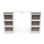 Calicosy - tte de lit pour lit 140 / 160 cm dcor chne et blanc mat - clyde - bois clair