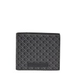 Calvin klein coated emblem - portefeuille noir lv04d1085gub1