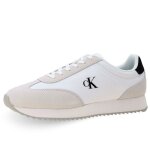 Calvin klein jeans chaussures retro runner lace up - ym0ym0132501w blanc