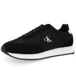 Calvin klein jeans chaussures retro runner lace up - ym0ym013250gm noir