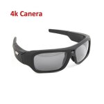 Cam�ra 4k avec carte sd de 128 go - mini cam�ra ext�rieure 4k, lunettes espion, micro cam�ra 2k, lunettes ...