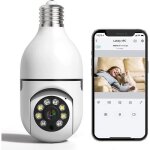Cam�ra ampoule 1080p e27 cam�ra de surveillance ip panoramique ptz 360 cam�ra de s�curit� sans fil pour ...