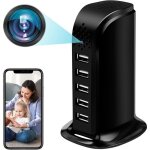 Cam�ra cach�e wifi 5 ports chargeur usb cam�ra espion wi - fi hd 1080p 2. 4 / 5g minicam�ra cach�e espion ...