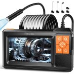 Camera endoscopique 5m ferdiiz 1080p hd ecran ips 43 pouces camera inspection canalisation avec 8 + 2 ...