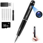 Caméra espion - 123 - stylo - 1080p - noir - enregistreur vocal et vidéo surveillance Caméra espion - 123 - stylo - 1080p - noir - enregistreur vocal et vidéo surveillance