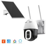 Camra ip motorise extrieure solaire ultra hd 2k + 4mp wifi dualband led 800lm