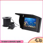 Camra de pche sous - marine objectif grand angle 1080p dtecteur de pche sur glace cran 43 pouces ...