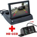 Caméra de recul 7 led ccd pour voiture + caméra pliable vidéo couleur lcd 43 pour voiture Caméra de recul 7 led ccd pour voiture + caméra pliable vidéo couleur lcd 43 pour voiture