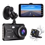 Td� moniteur double lentille hd 4 pouces enregistreur de voiture avant et arri�re double enregistrement ...