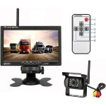 Cam�ra recul sans fil 12v - 24v infrarouge 2 cam�ras moniteur lcd 7