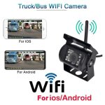 Camera de recul sans fil wifi hd 12v - 24v pour camion grand angle 170 degre distance de transmission ... Camera de recul sans fil wifi hd 12v - 24v pour camion grand angle 170 degre distance de transmission ...