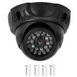 Caméra de simulation de dôme fausse caméra de surveillance de sécurité factice avec lumière led Caméra de simulation de dôme fausse caméra de surveillance de sécurité factice avec lumière led