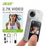 Cam�ra sport 2. 7kobjectif rotatif 180� & �cran 1. 47 wififixation magn�tiquemini cam�ra action portable ...