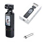 Cam�ra sport 4k uhd - lentille rotative 270�64gb - wifi �cran tactile 199 - noir