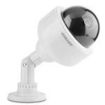 Camra de surveillance factice en forme de dme clignotante - marque - modle - energie solaire - batteries ...