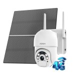 Cam�ra de surveillance - xega - 4g - 2k vision nocturne couleur - enregistrement 24 / 7 - ptz
