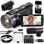 Camra vido camscope 3. 0 ips vlogging camscope 48mp avec carte sd 32gb