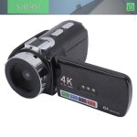 Cam�ra de vid�o cam�scope 4k 64mp 28x smart zoom digital video camera 3 pouces 270 � �cran de rotation ...