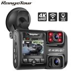Cam�ra voiture wifi double tableau de bord fhd 4k gps enregistreur vid�o dashcam