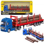 Camion huina camion de transport de bois en m�tal 1:50 rouge