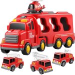 Camion de pompiers pour tout - petits pour enfants de 3  9 ans vhicule  friction 5 en 1 jouets pour ...