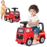 Camion de pompiers  pousser porteur enfants mercedes - benz avec phares klaxon musique volant rangement ...